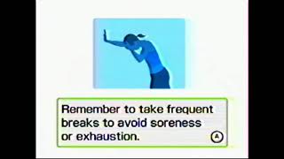 Wii Fit overexertion warning