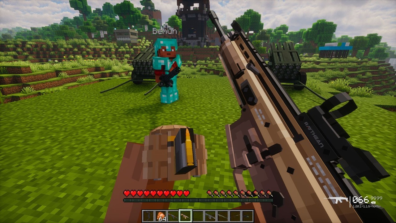 We Destroyed a Pillager Outpost with Modern Weapons... But They Came Back for Revenge! 😱💣