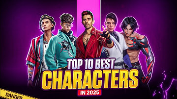 TOP 10 BEST ACTIVE CHARACTERS IN 2025 || BEST CHARACTER FOR BR RANK & CS RANK