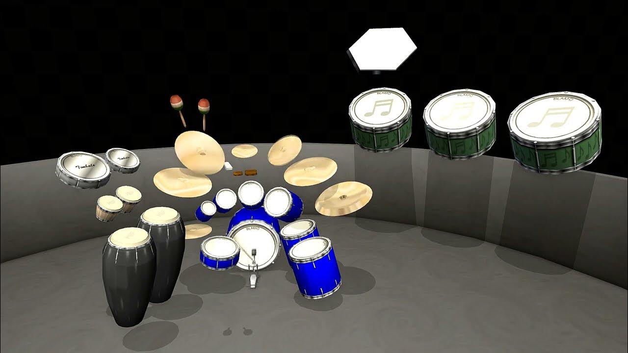 Gyro Drums Symphony Drum kit Animusic Crank it! YouTube