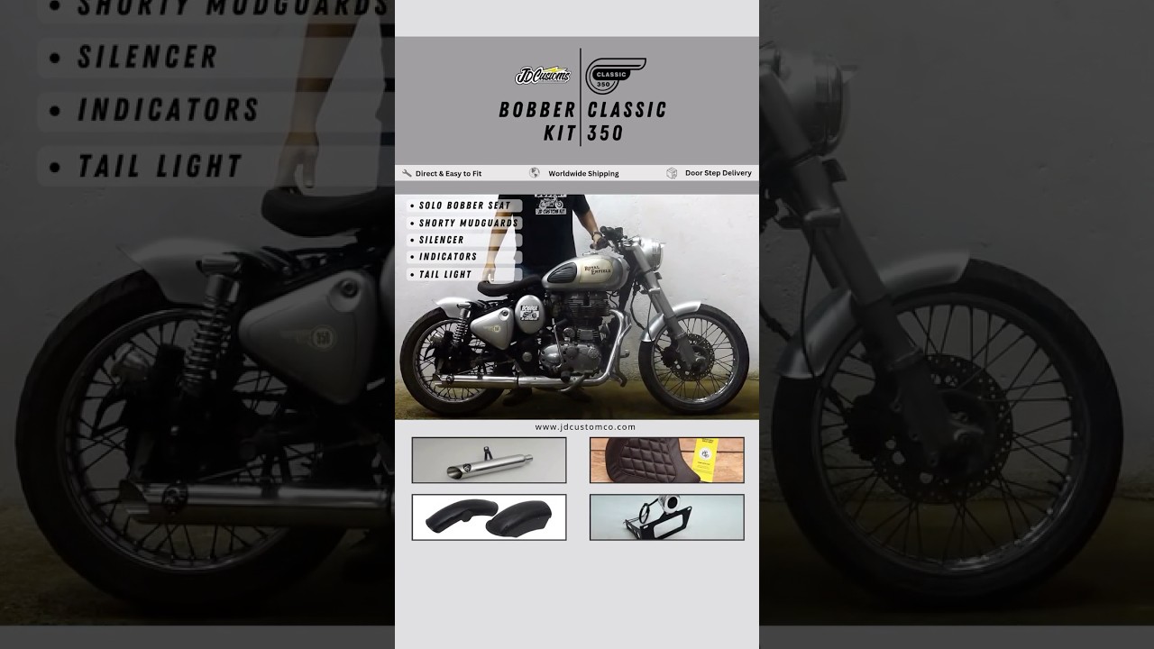 Convert your Royal Enfield Classic into a cool 𝑩𝑶𝑩𝑩𝑬𝑹 with us ⚡️jdcustomco.com⚡️