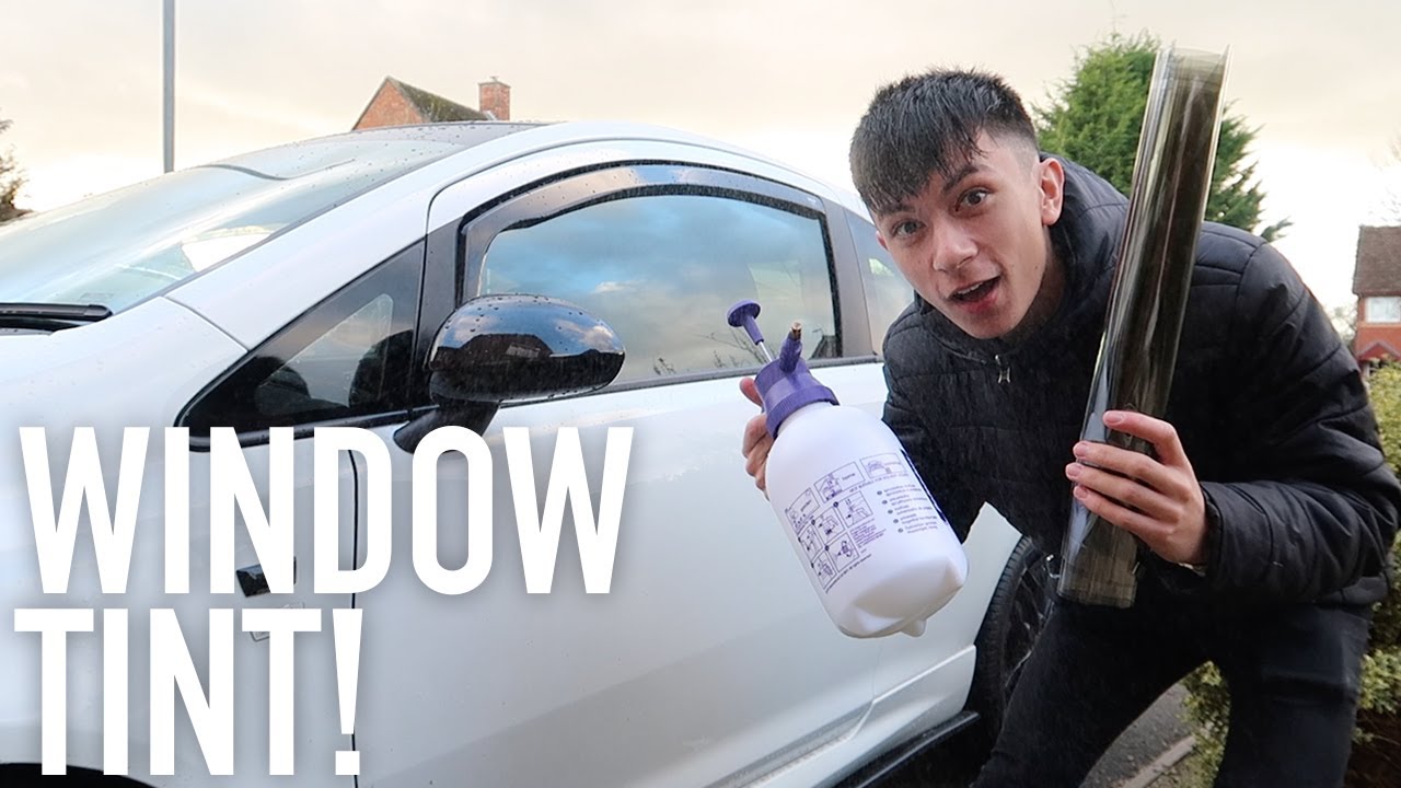 TINTING MY CAR WINDOWS FOR THE FIRST TIME!!! YouTube