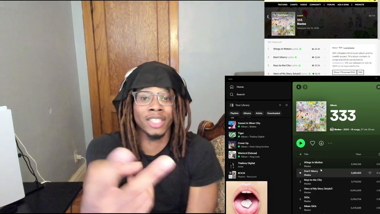 Bladee - 333 REACTION