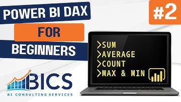 Power BI DAX for Beginners #2: SUM, AVERAGE, COUNT, MAX & MIN