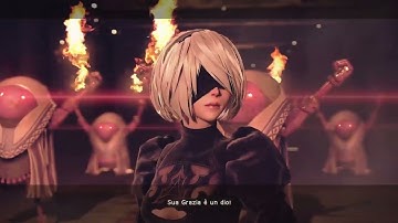 Nier Automata - Walkthrough #10 Abandoned Factory Part 2 (2B)