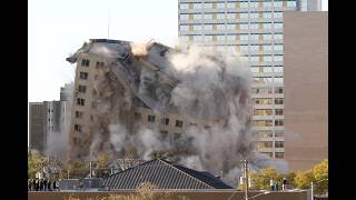 Western United Life building demolition implosion Midland Texas