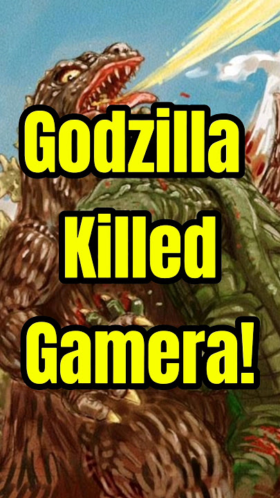 The time Godzilla killed Gamera! #godzilla #gamera #kaiju