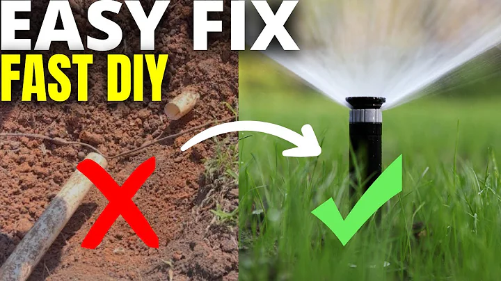 EASILY Repair Cracked Sprinkler Pipes | Least Amount Of Digging