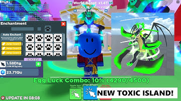 NEW CLICKER SIMULATOR UPDATE LIVE! (ENCHANT AND TOXIC ISLAND!!!)