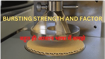How To Test Bursting Strength of Paper & Corrugated Boxes / Bursting Strength and Burst Factor