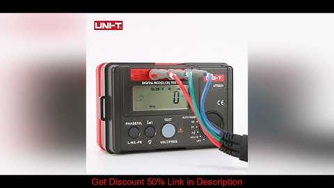 ❄️ UNI-T UT582+ Digital RCD (ELCB) Tester AUTO RAMP Leakage Circuit Breaker Meter with Mis-Operatio