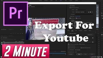How to export for YouTube in Premiere Pro CC