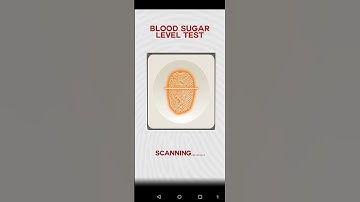 Blood Sugar Level Test App