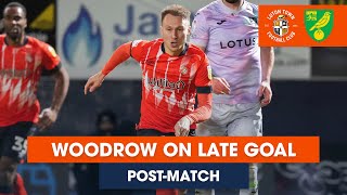POST-MATCH | Cauley Woodrow reacts to his late winner against Norwich City!