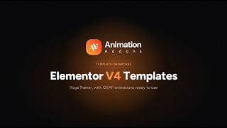 Yoga Trainer Website Design with Elementor V4 | Animation Addons