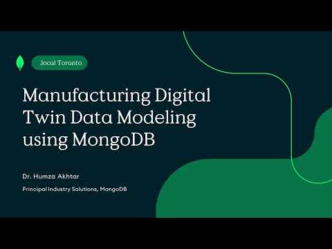 Manufacturing Digital Twin Data Modeling using MongoDB