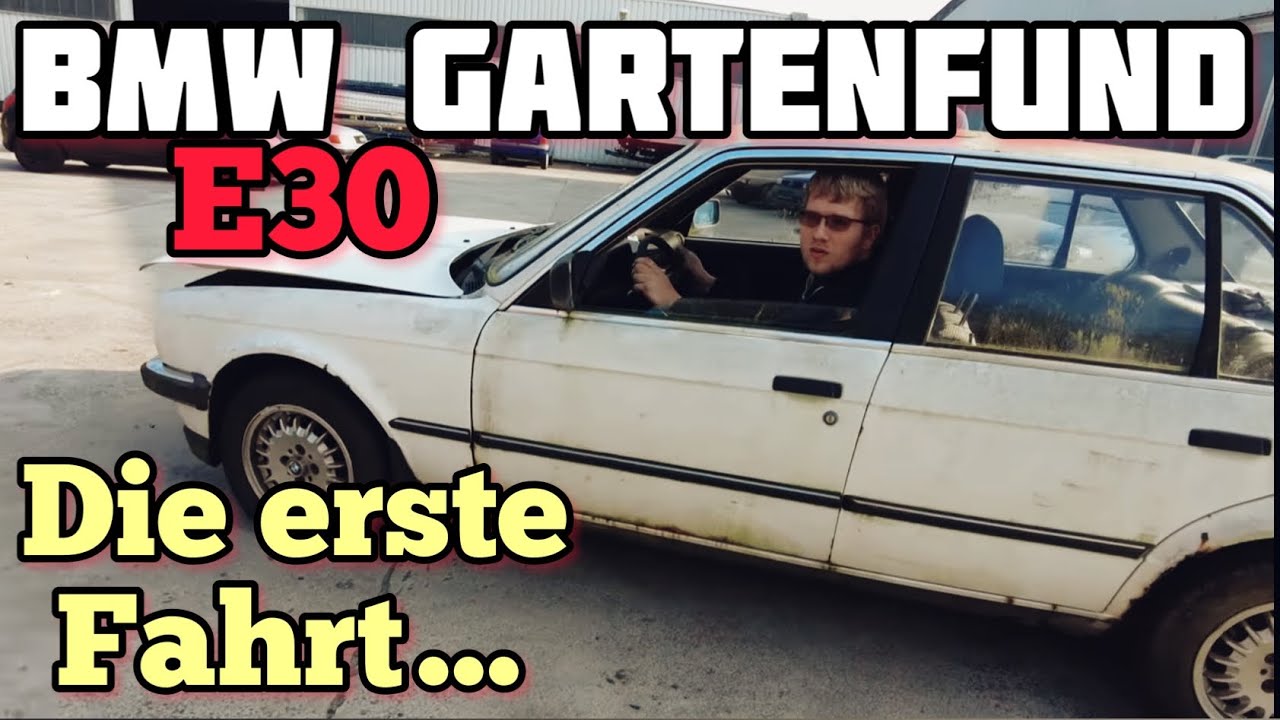 BMW E30 Gartenfund: ERSTER Motorstart (&  Fahrt?) nach über 10 Jahren Verwahrlosung!