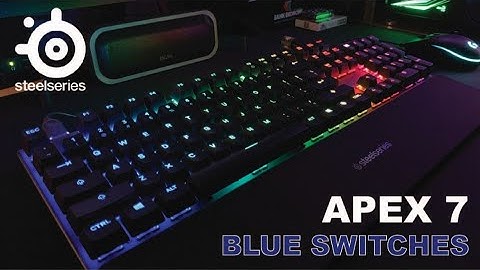 Review Steelseries APEX 7 [Blue Switches] - ASMR Typing + Short Film #steelseries  #keyboard #gaming