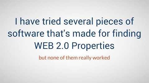 WEB 2.0 Sniper - Lifetime license You can search for expired web 2.0