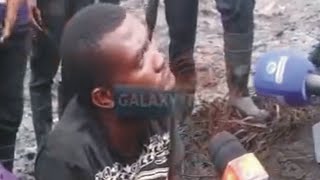 We are doing it because we are suffering - Crude oil thief begs for mercy after being nabbed [video]