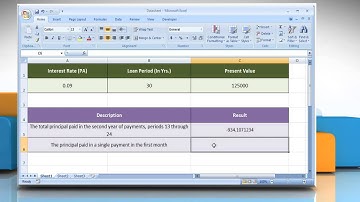 How to use the CUMPRINC function in Excel :Tutorial