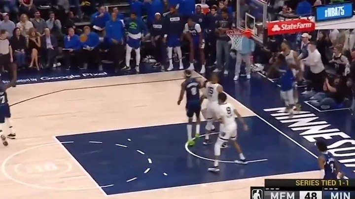 ✈️ Ja Morant jumps 12 feet in the air to block Anthony Edwards’ shot