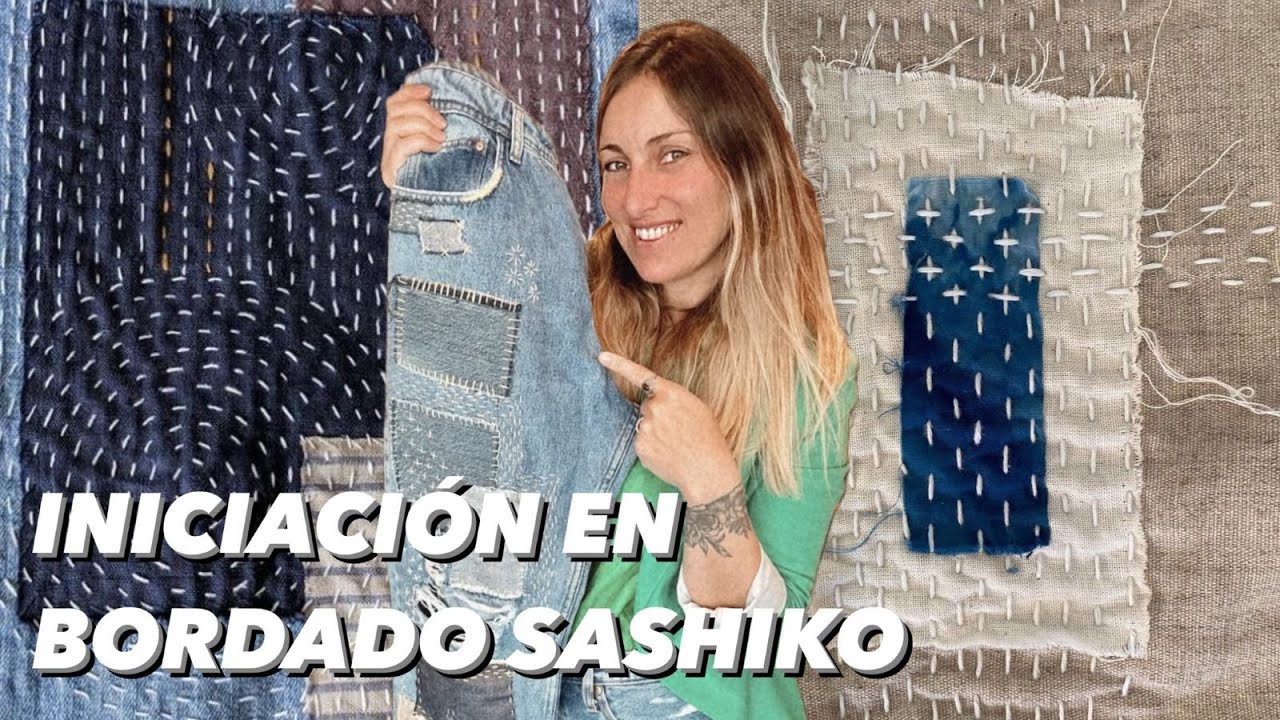 Iniciación en bordado sashiko!! Super divertido