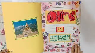 10th class science sikkim project file in hindi ! based on topic dams in sikkim.