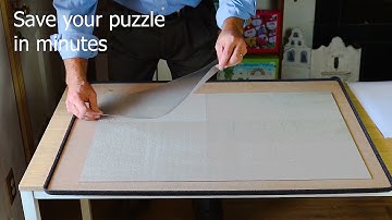 How to Glue 1000 Piece Puzzles Together in Minutes - Frame a Puzzle without Glue?