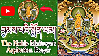 Buddhist Prayer:The Noble Maitreya's Aspiration Prayer/བྱམས་པའི་སྨོན་ལམ།|Buddha Prayer