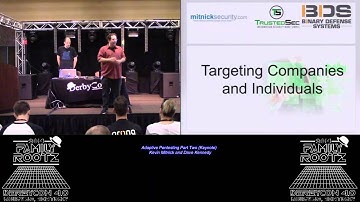 t103 Adaptive Pentesting Part Two Keynote Kevin Mitnick and Dave Kennedy