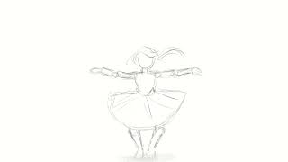 Girl Jumping the Rope -  First draft [Animation]