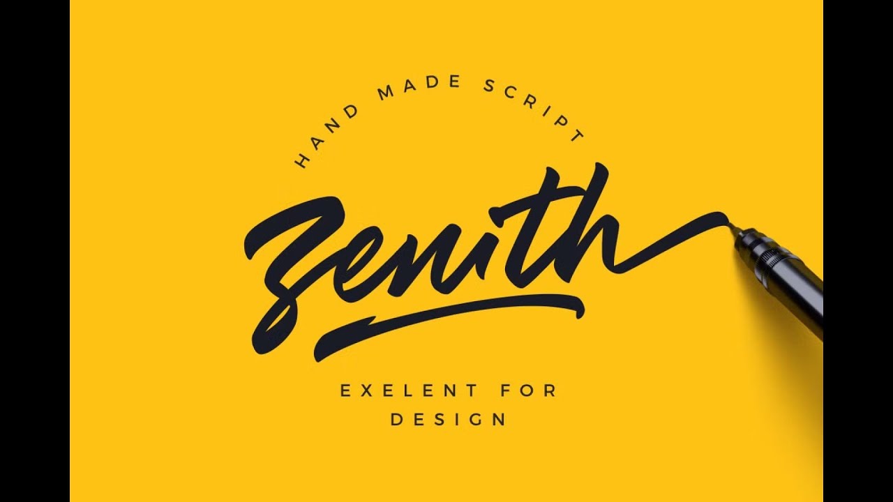 Zenith Script | Make Each Word a Unique Work of Art Typography Magic ...