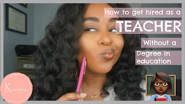 How do I train to be a teacher without a degree?