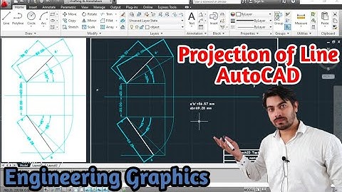 Projection of Line using AutoCAD | Hindi | how to draw projection of Line in AutoCAD | EG