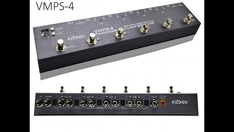 Vitoos VMPS- 4 ( Harley Benton StompControl-4 ISO ) Switcher,  isolated power supply built in pedal