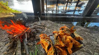 2-DAY FISHING & COOKING AT CAMP | Nature Adventure