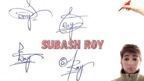Subash Roy signature style#name signature with arooj