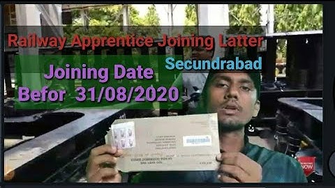 Secunderabad railway Apprentice joining latter 2020, SCR Railway Apprentice joining latter new updat