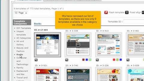 Changing your website template in RVSiteBuilder