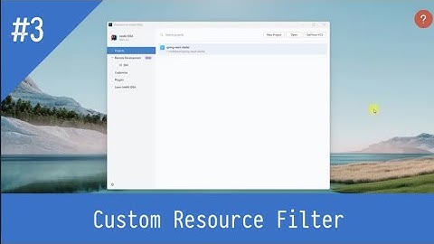#3 Custom Resource Filter