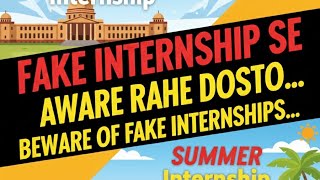 FAKE INTERNSHIP SCAM  Exposed || Winter & Summer Internships#viral#trending#intership#fake#