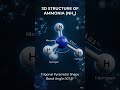 Ammonia Molecule in 3D ✍️ #shortsfeed #ammonia #chemistry #chemical #3d #organic #molecules #shorts