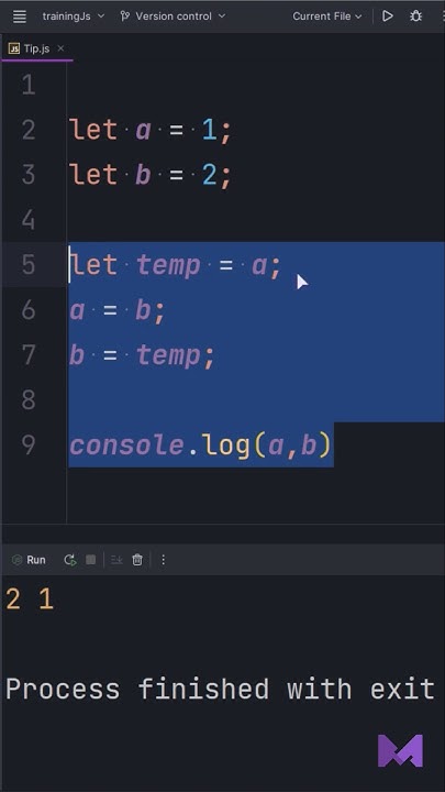 How to swap two variables in JS? - ازاي تبدل قيمة متغيرين في ...