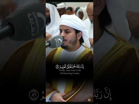 التلاوه الشهيره للقارئ الشيخ هزاع البلوشي من سورة الحجر إن ربك هو الخلاق العليم