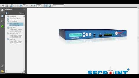 Penetrator Vulnerability Scanning Appliance Statistics module