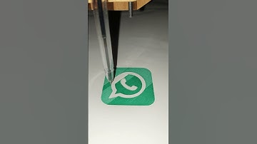 WhatsApp logo Drawing CNC plotter #cncplotter #art