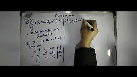 Exercise 10.2 Lecture#9 Mathematical Methods by S.M.Yousaf BA/BSC/ADP Science Mathematics
