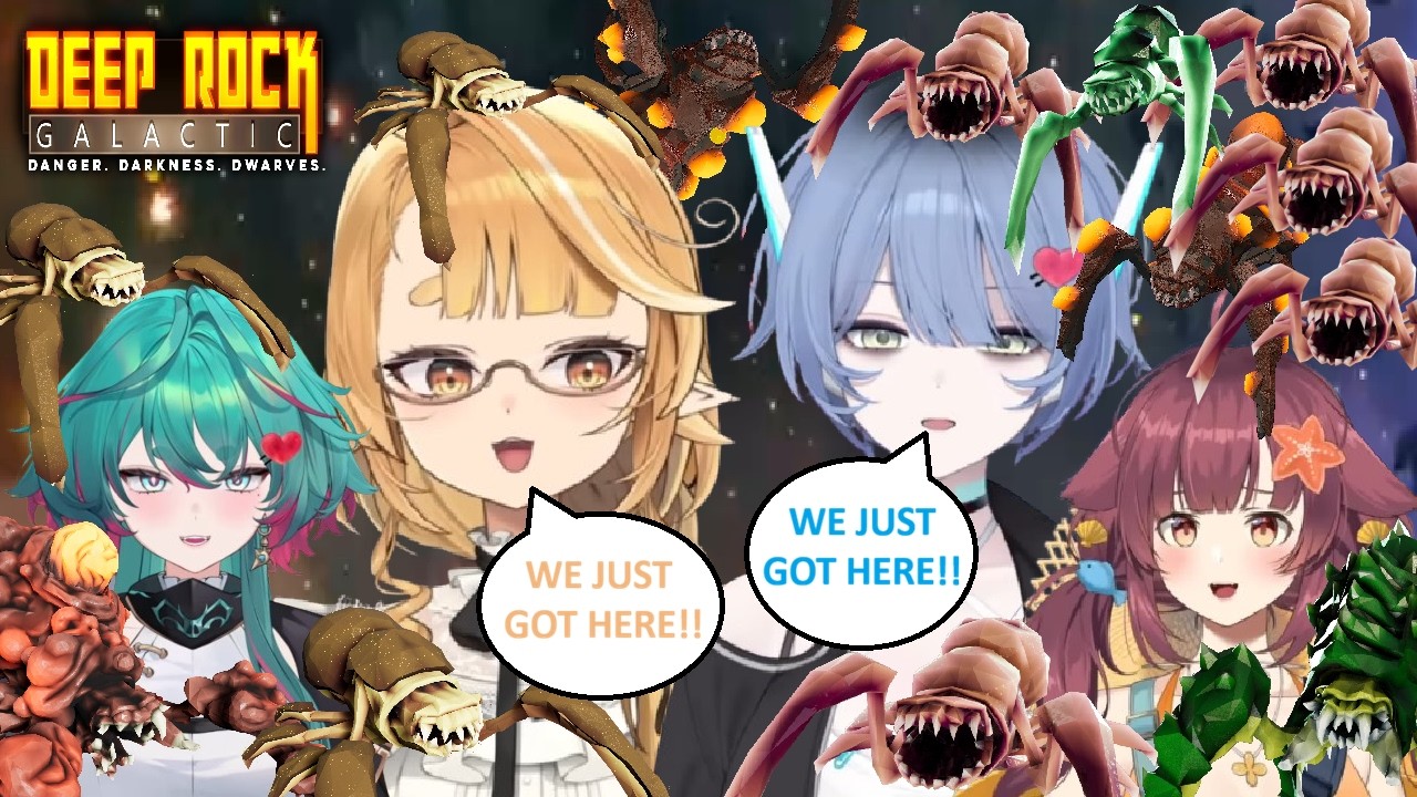 [Glitch Stars Clips] Aerunia Goes Egg Hunting In Deep Rock Galactic And....Wow, That Escalated Fast.