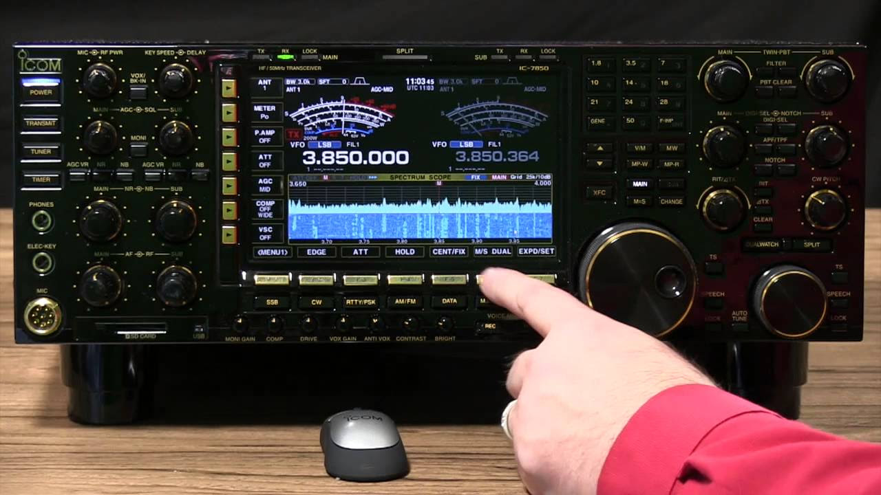 Icom IC-7851 Transceiver - YouTube